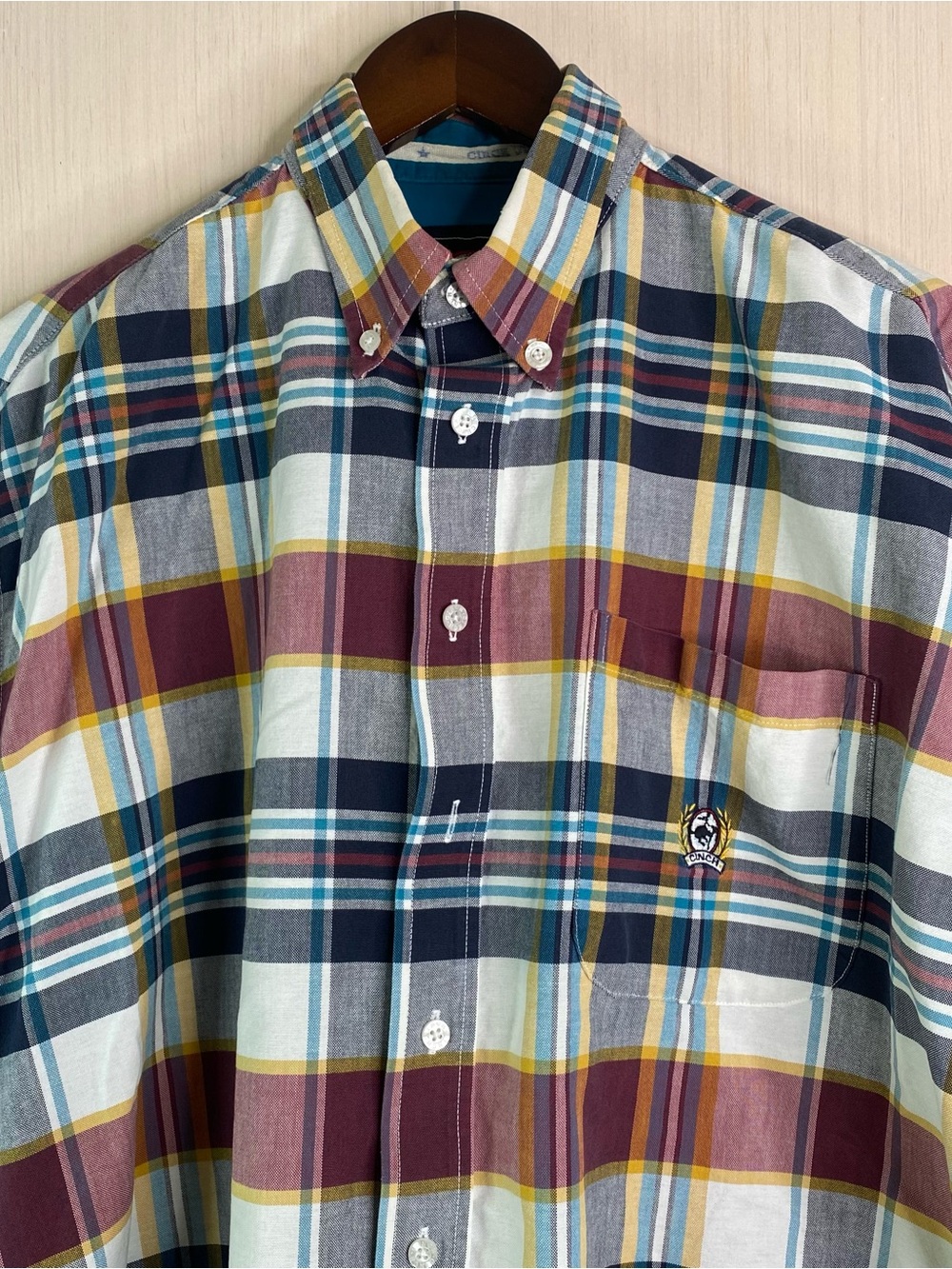 Cinch Long Sleeve Plaid Button Down Plaid Shirt Western Casual Large (flaw) - Picture 3 of 7